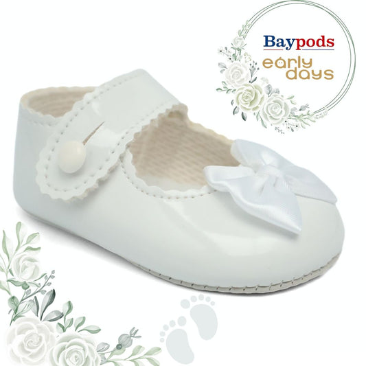 Baypods B604 Originals Girls Babies Soft Soles Pre-Walkers Shoes UK Size 0 - 3