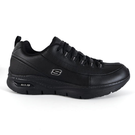 Skechers Arch Fit Trickell Womens Girls Shoes Trainers UK Size 3 - 8   Black Silver