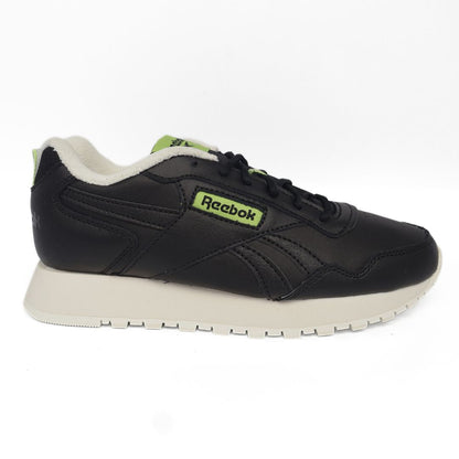 Reebok Glide Kids Shoes Trainers UK Size 3.5   Black Green White