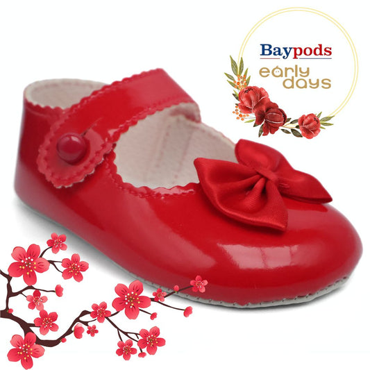 Baypods B604 Originals Girls Babies Soft Soles Shoes UK Size 0 - 3