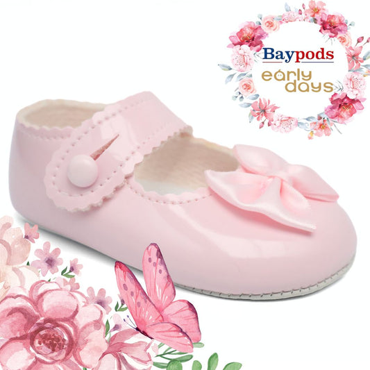 Baypods B604 Originals Girls Babies Soft Soles Shoes UK Size 1 - 3