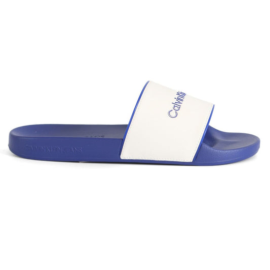 Calvin Klein Mens Sliders Slippers UK Size 6.5 - 11   Blue White