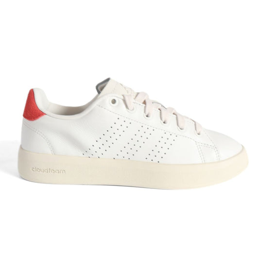 Adidas Advantage Premium Kids Shoes Trainers UK Size 3.5   White Red