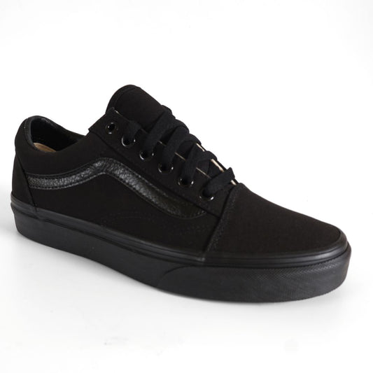 Vans Old Skool Kids Shoes Trainers Uk Size 5   Black Canvas