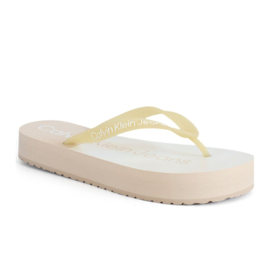 Calvin Klein Flatform Monologo Womens Girls Beach Sandal UK Size 5 - 6