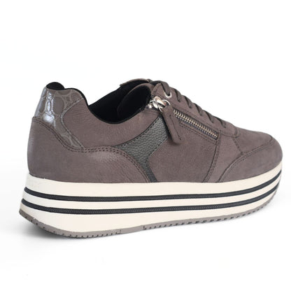 Geox D Kency Respira Womens Shoes Trainers UK Size 7  Grey White