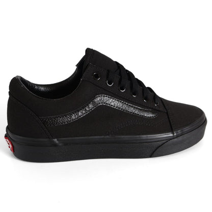 Vans Old Skool Kids Shoes Trainers Uk Size 5   Black Canvas