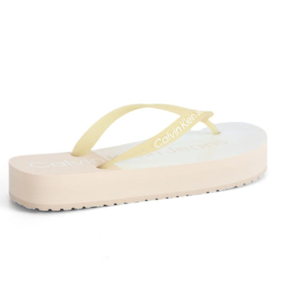 Calvin Klein Flatform Monologo Womens Girls Beach Sandal UK Size 5 - 6