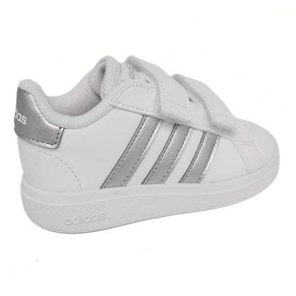Adidas Grand Court Toddlers Shoes Trainers Size 6 - 9.5 GW6526 Strap Up