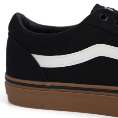 Vans Ward Mens Canvas Shoes Trainers Uk Size 8.5   Black Gum