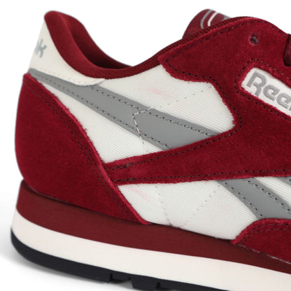 Reebok Classic Leather Mens Shoes Trainers UK Size 9.5   Maroon White