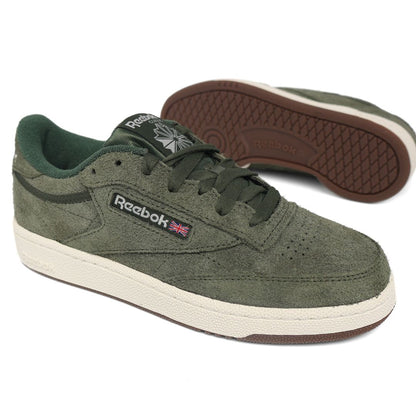 Reebok Club C 85 Mens Shoes Trainers UK Size 4.5  Green White