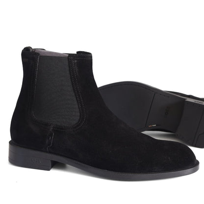 Hugo Boss Tayil Cheb Womens Ankle Boots Shoes UK Size 7  Black