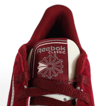 Reebok Classic Leather Mens Shoes Trainers UK Size 9.5   Maroon White