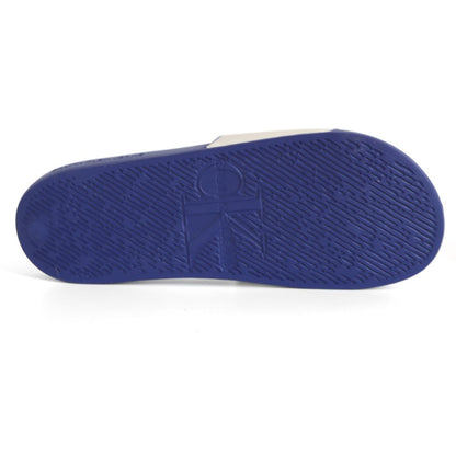 Calvin Klein Mens Sliders Slippers UK Size 6.5 - 11   Blue White